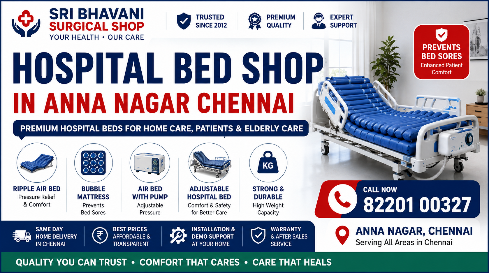 Hospital Bed Shop in Anna Nagar Chennai