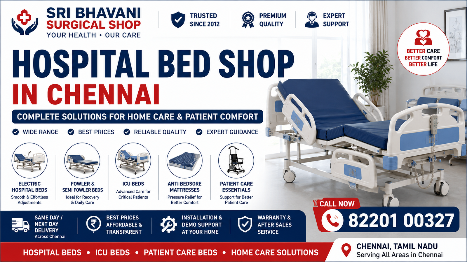 Hospital Bed Shop in Chennai